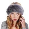 Fashion Fluffy Winter Warm Cap Wide Headband Elastic Outdoor Ski Hats Furry Ear Warmer Soft Warm Earmuff for Women