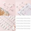 50 PEÇAS Clip Transparente Autoadesivo Gancho para Tapeçaria Clip de Parede para Decoração de Parede de Fotos