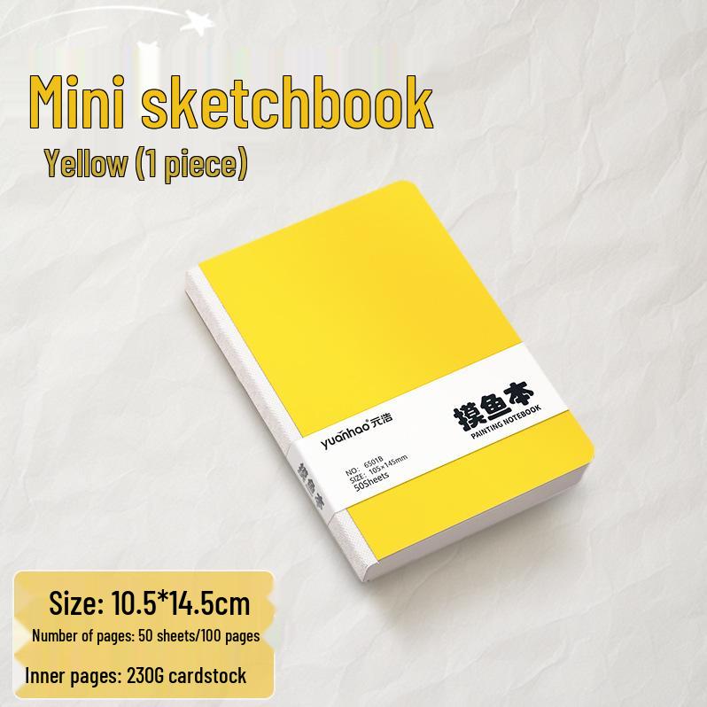 Yuan Hao Tragbares Fischfang-Skizzenbuch: Quadratisches leeres Zeichenbuch