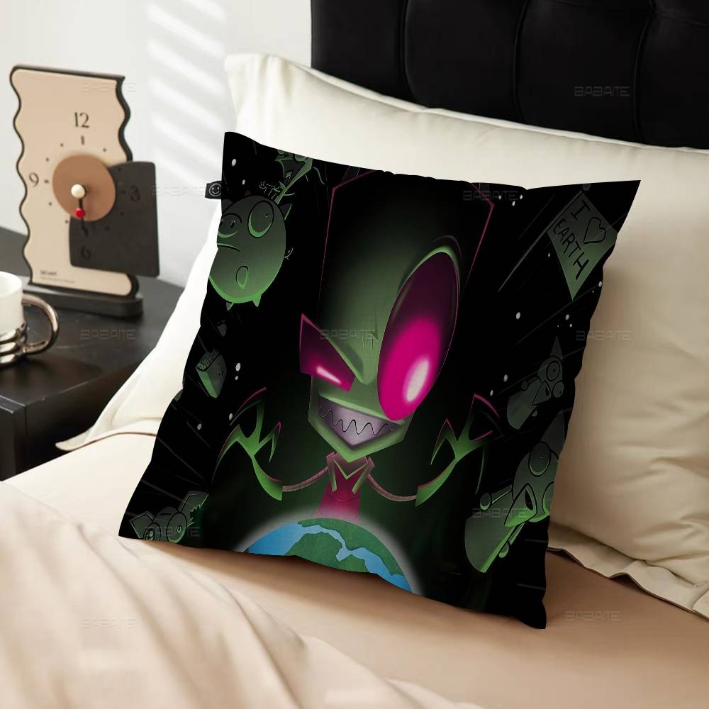 Cartoon I-invader Zim Maple Design Cushion Cover Happy Autumn Harvest Decor Holiday Decorati Pillow Cover