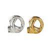 Creative Irregular Knot Ceramic Ornaments Golden Interwoven Twisted Knot Geometric Ring Home Decoration Accessories