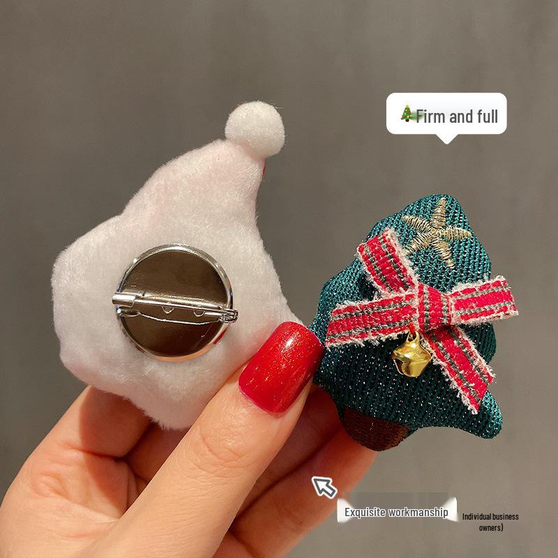 Reindeer Snowman Christmas Brooch Pin for Women - Holiday Gift & Decoration
