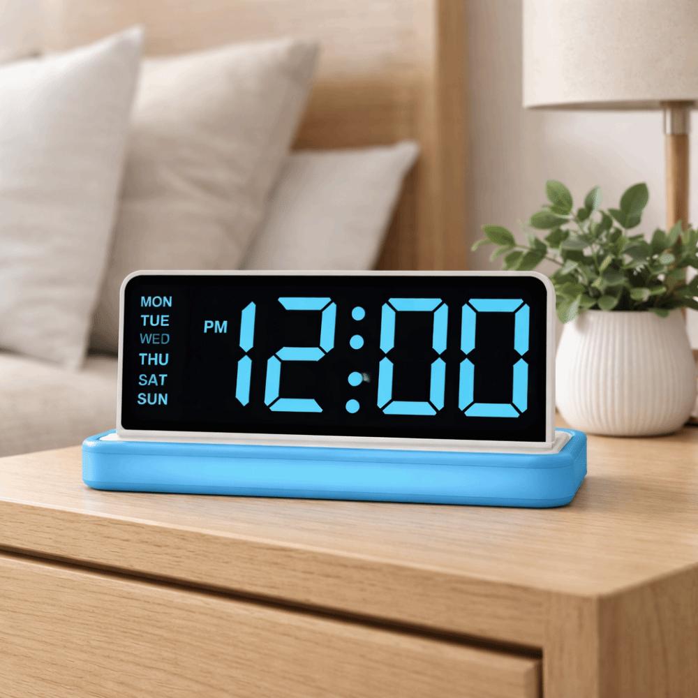 Large Screen Digital Alarm Clock Large Display Table Clock LED Electronic Clock  Home Use