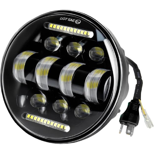 

Fit for Suzuki Intruder Volusia VS VL 700 800 1400 1500 Headlights,5.75 Inch Round Headlamp Assembly with DRL Turn Signal High-Low Beam,600%