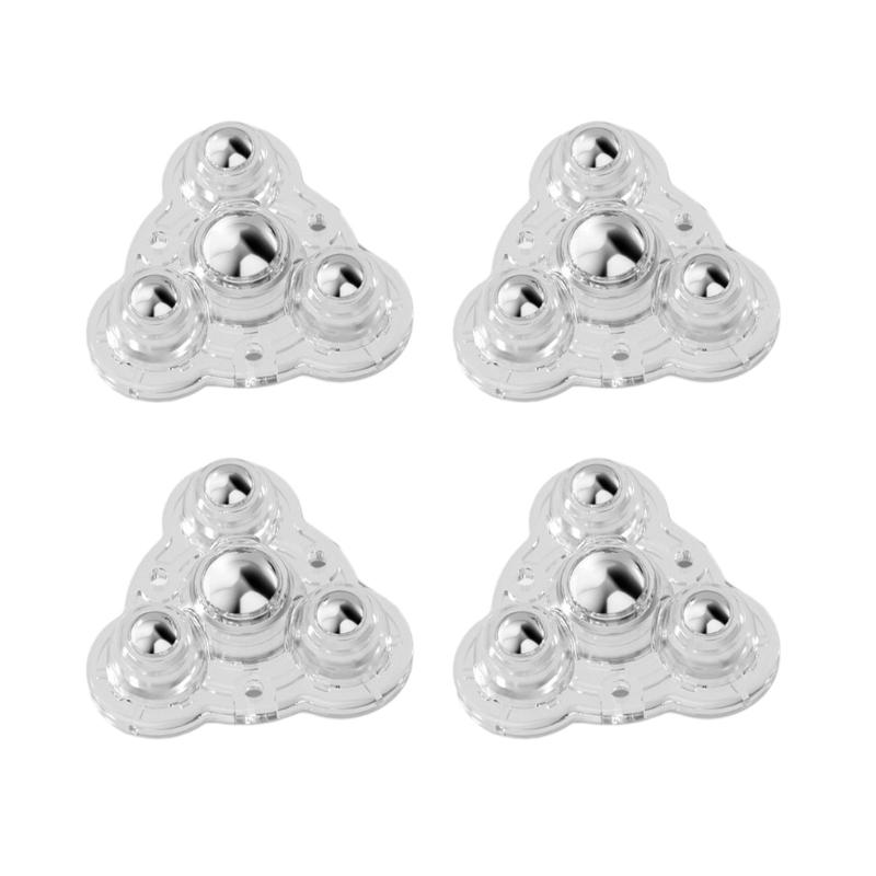 4pcs Furniture Base Rotates Rollers Adhesive Desigs Furniture Base Casters Simple Installation for Renters & Homeowners