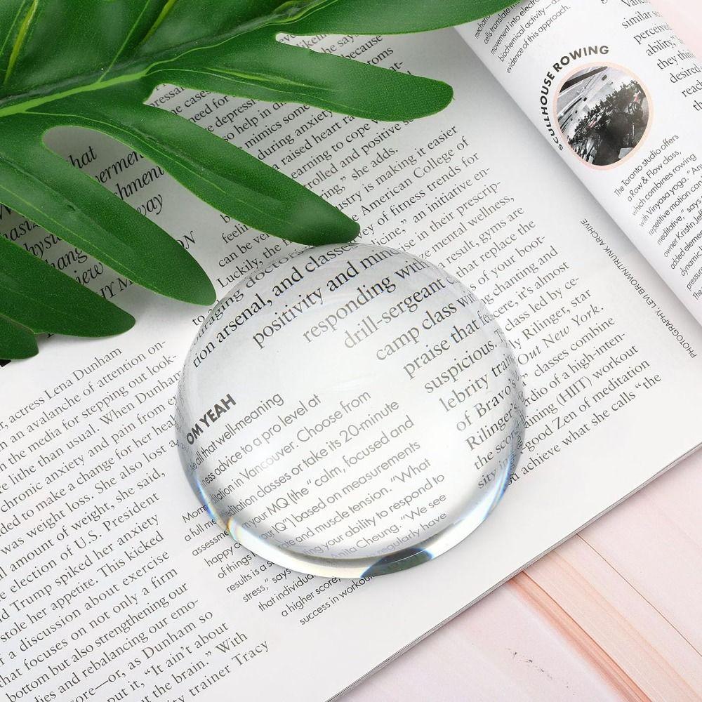 Crystal 60mm/80mm Crystal Dome Magnifier Transparent Hemispheres Crystal Counter Decoration Map
