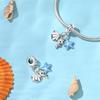 Copper Blue Ocean Ship Lighthouse Starfish Turtle Dolphin Charms Pendants Fit Bracelets Diy Jewelry Gifts