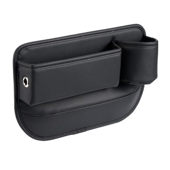 Sitzspalt-Aufbewahrungsbox Auto-Sitzspalt-Organizer mit Getränkehalter und Aufbewahrung für Handy/Schlüssel Kunstleder Kratzfest Auto-Innenraumzubehör