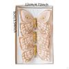 3Pcs Butterfly Christmas Tree Decorations Glitter Butterflies Bedroom Office Hanging for