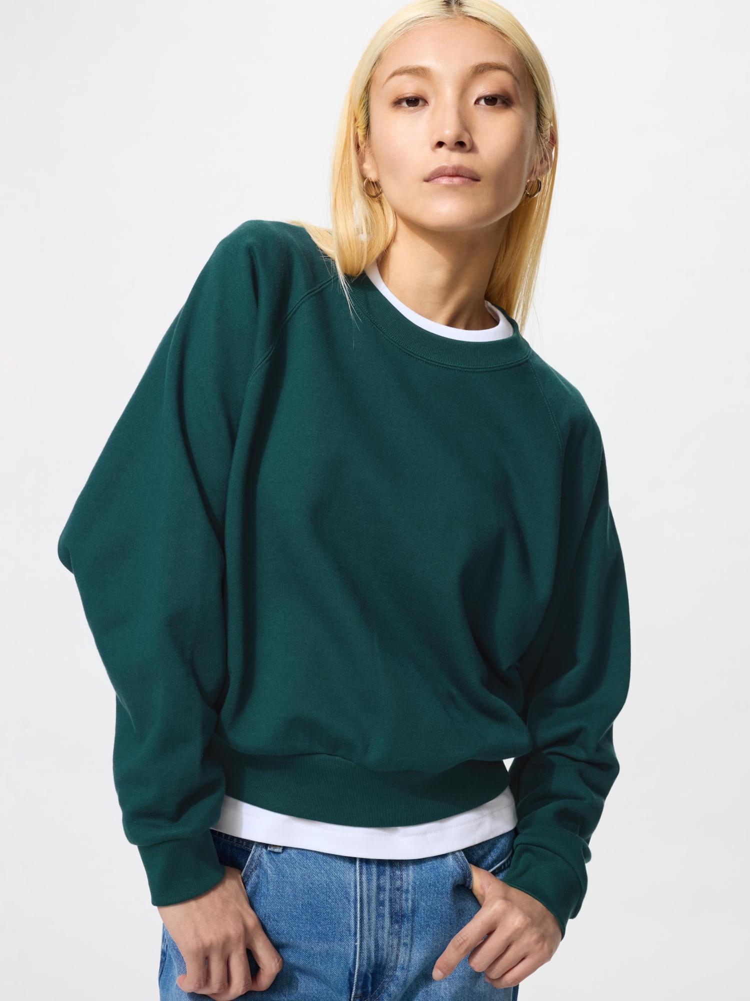 Uniqlo Укороченная толстовка 55 GREEN/WOMEN 3XL