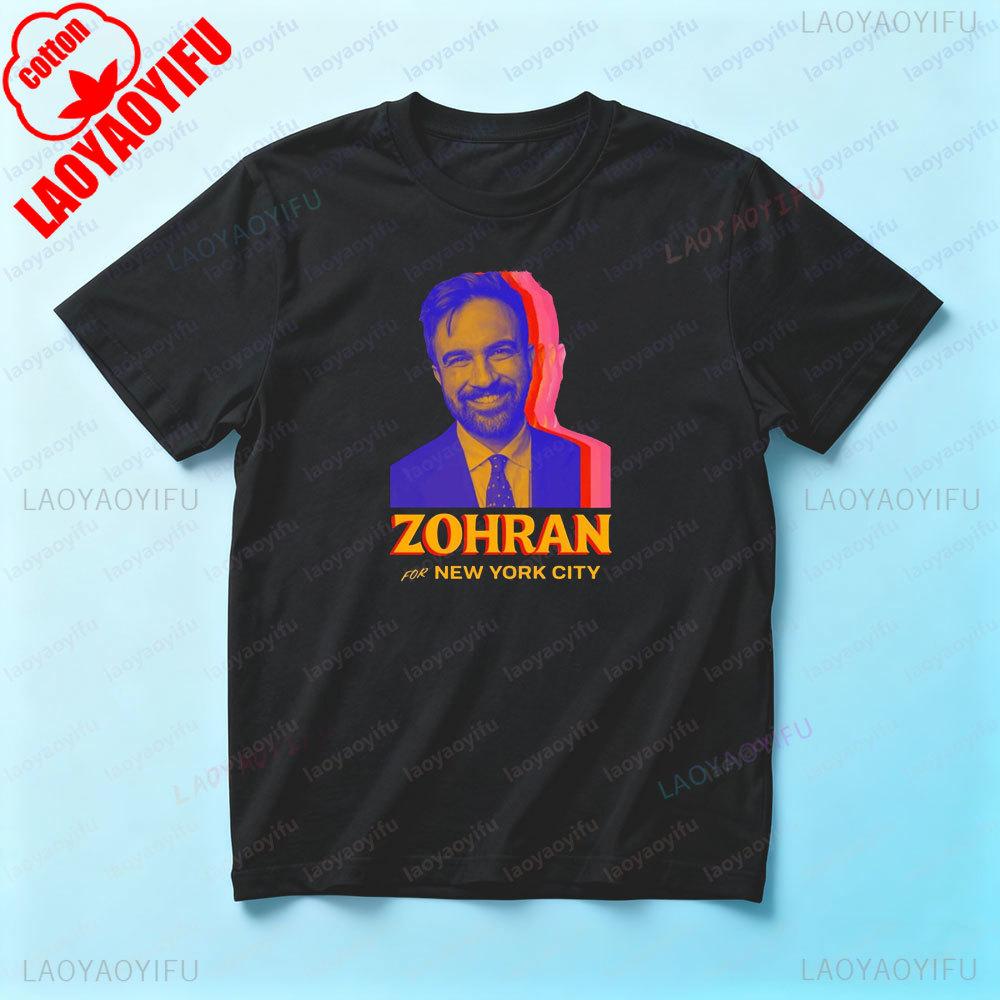 Zohran Mamdani Shirt Vote Zohran for Mayor Unisex TShirt Creative Design Modern Fashion Men Women Streetwear Daily Life Cotton T