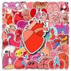 50 Human Organ Graffiti Stickers Cartoon Stickers Decorative Mobile Phone Case Suitcase Stickers