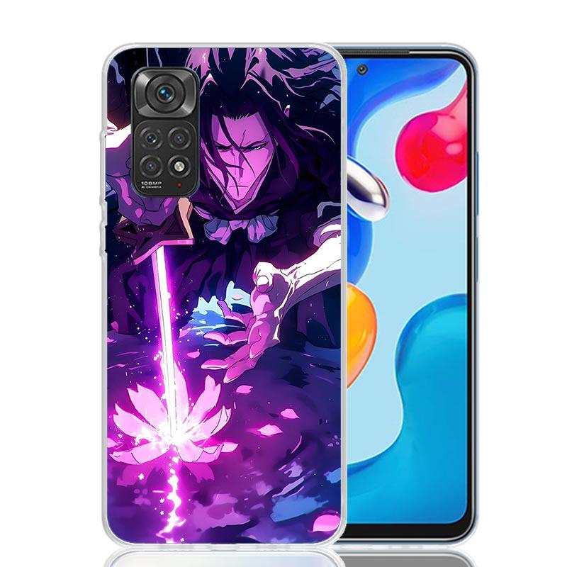 Bleach Kuchiki Byakuya Phone Case For Xiaomi Redmi Note 10 9 9S 8 8T 7 5 Mi 12T 11T 10T 9T 15 Pro 14 Ultra 12 11 Lite 11i 12X