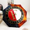 Feyenoord Rotterdam Logo Automatische Vouwparaplu - 8-Ribs Reisparaplu met Automatische Draaghoes, Ideaal Cadeau voor Verjaardagen
