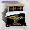 3pcs Custom Name Rock Ozzy Osbourne Bedding Set Duvet Cover Closure Includes 1 Duvet Cover & 2 Pillowcases for All Seasons Bedroom Decor