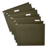 Standard Green Hanging File Folders Letter Size 1/5 Cut Tabs Inserts Box of 25 Durable Organizers Home Office Filing