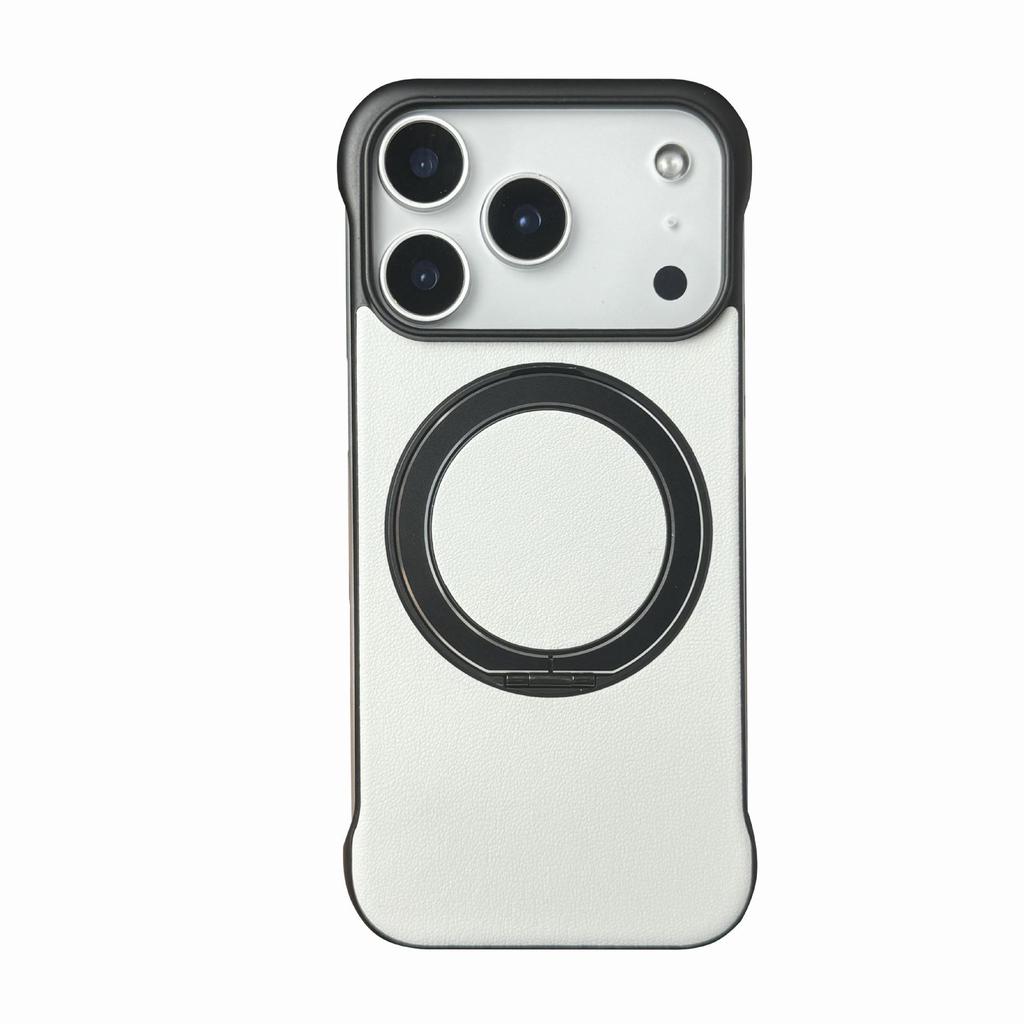 360° Stand Case: Frameless, Solid Color, Anti-Stain, Erasable, Magnetic Cover for Apple iPhone 17 Pro Max