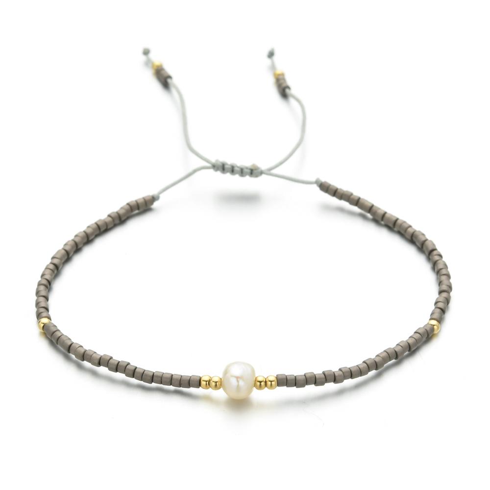 ZMZY Natural Pearl MIYUKI Bracelet Charm Handmade Beaded Glass Seed Beads Bracelets For Women Boho Adjustable Rope Lady Jewellry