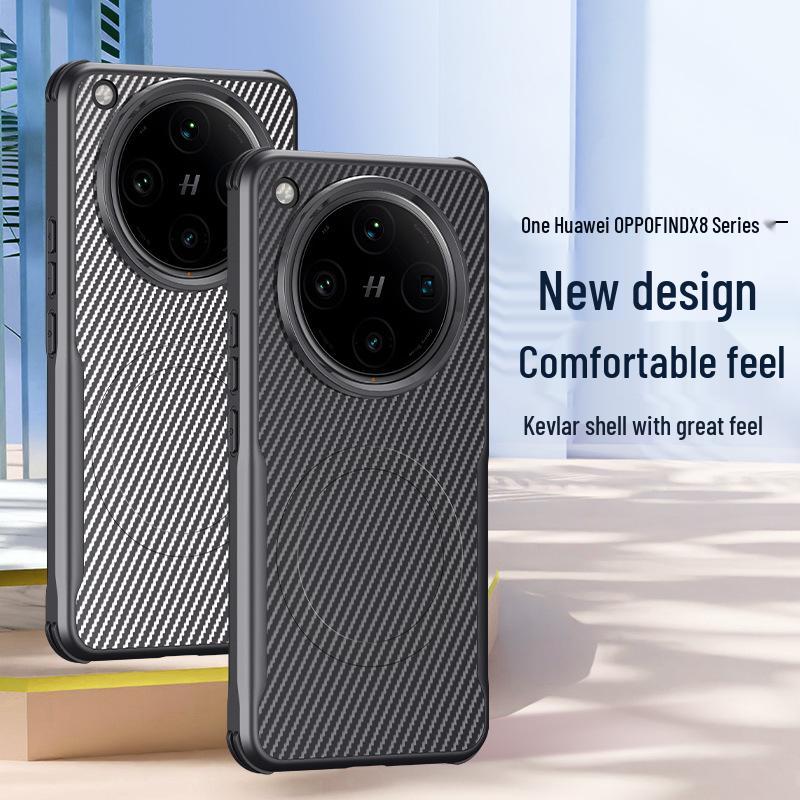 

OPPO Find X8 Pro Kevlar Texture Magnetic Case, Full Coverage X7