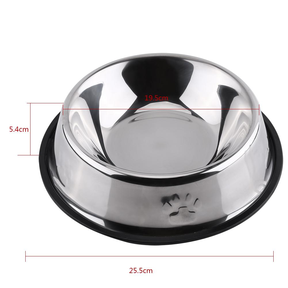Stainless Steel Pet Dog Cat Puppy Travel Feeding Feeder Food Water Dish Holder (15cm)