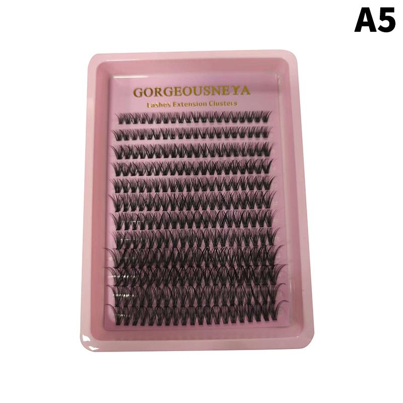 30D 40D 50D 60D Natural Cluster Feather Lash Kit Segmented Eyelash Lash Glue Lash Extension Eyelash Grafting Kit A5
