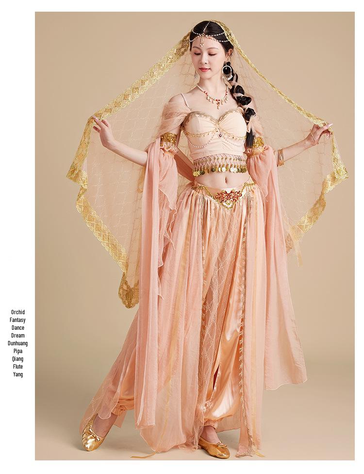 Prinzessin Jasmin Halloween Cosplay Kostümset für Damen