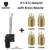 Für Bambu Lab X1C P1P P1S Kompletter Hotend-Druckkopf mit Lüfter Thermistor Keramikheizung 0,4mm Gehärtete Stahl-Düse Für Bambulab