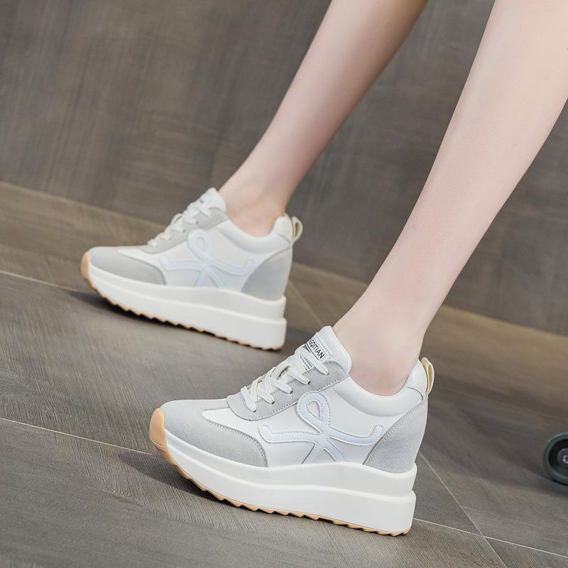 Autumn and winter women's shoes new women's thick-soled inner height increase versatile casual shoes