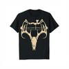 Camiseta Caça Arqueiro Pai Crânio de Veado Arco Composto Retrô