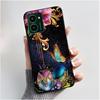 Custodia Per Nokia HMD Pulse Pro / HMD Pulse / HMD Pulse+ Custodia Estetica Gatto Carino Astronauta Nero Opaco Morbido TPU Cover Antiurto