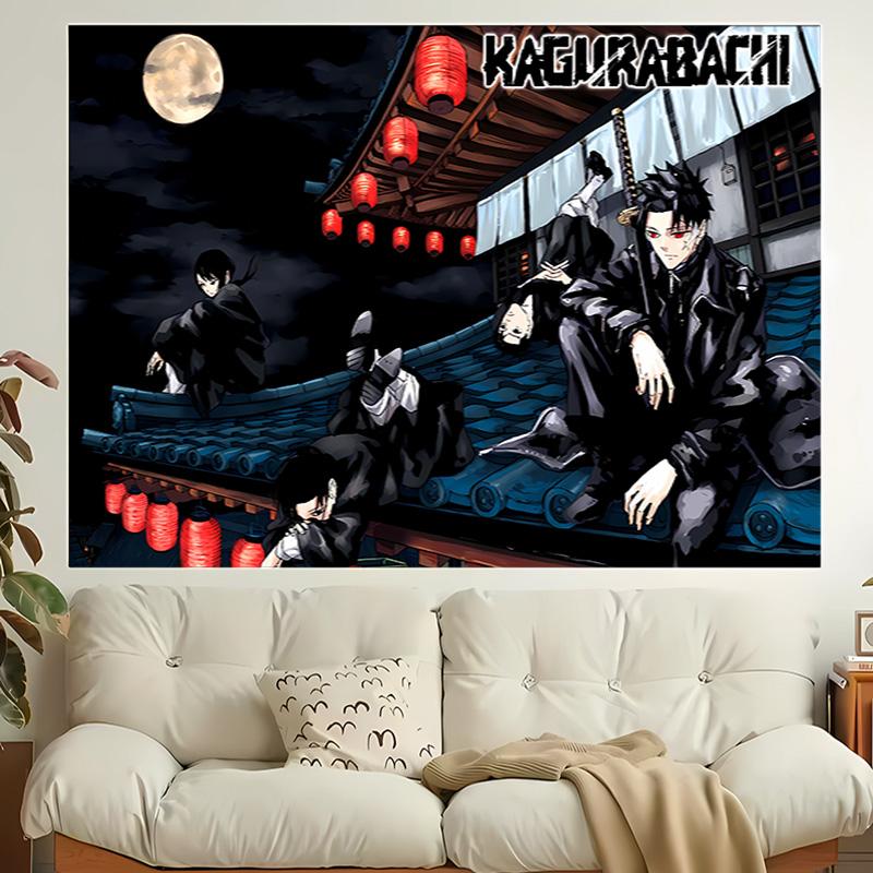 1pc Cool Anime K-Kagurabachi Tapestry, Living Room, Bedroom, Office, Party Decor, Ideal Festive Gift