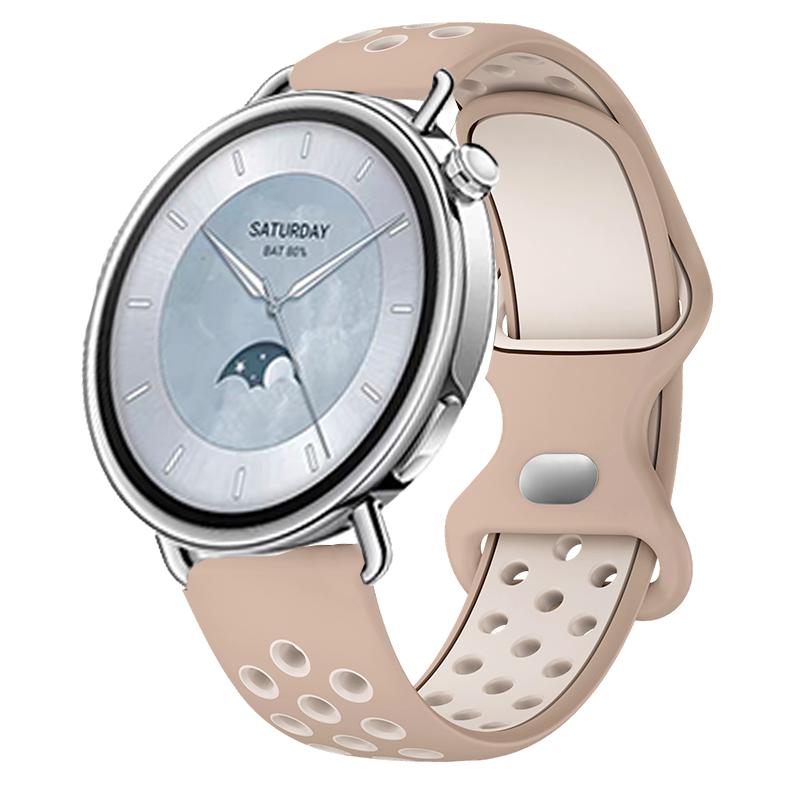 Rundloch-Armband für Xiaomi Watch S4 41mm Schnelltrocknendes Atmungsaktives Sport-Armband für Xiaomi Watch S4 41mm Weiches Silikonband