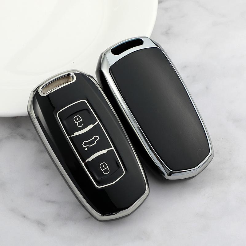 Geely Vision Car Key Cover, Soft Rubber Protective Shell for 2015-2020 Models.