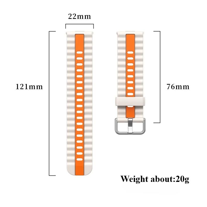 Sportovní silikonový řemínek pro Huawei Watch Fit 4 Pro Dvoubarevný pásek Prodyšný náramek Correa Pro Huawei Fit3 Fit4 Pro Příslušenství