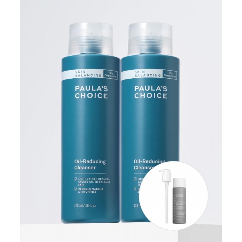 Paulaschoice [exfoliator 118ml  Main Item   Pump Gift] Skin Balancing Oil Reducing Cleanser 473ml Duo none