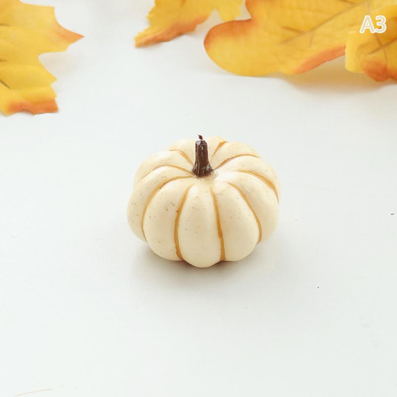 Mini Artificial Halloween Pumpkin Decor Simulation Vegetable Diy Craft Halloween Home Party Decoration Props Farmhouse Harvest
