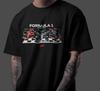 Formula 1 Fan Art T-Shirt F1 Racing Graphic Unisex Tee Motorsport Gift