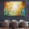 Nordic Kunst Baum Blumen Landschaft Leinwand Kunst Poster und Drucke Abstrakte Ölgemälde Wand Bilder für Wohnzimmer Wohnkultur