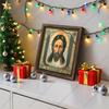 Decorative Painting of Orthodox icons,Consecrated Icon "Saved by a miracle",Photo Frame painting,Christian Wall Art,20cm*20cm,Spiritual Decor Gift