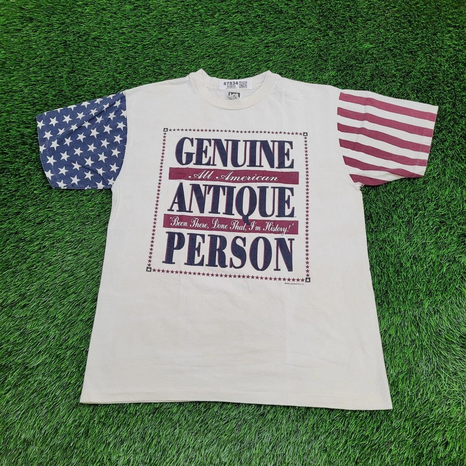 

Vintage 1993 Genuine Antique Person Shirt Large 21x27 USA L