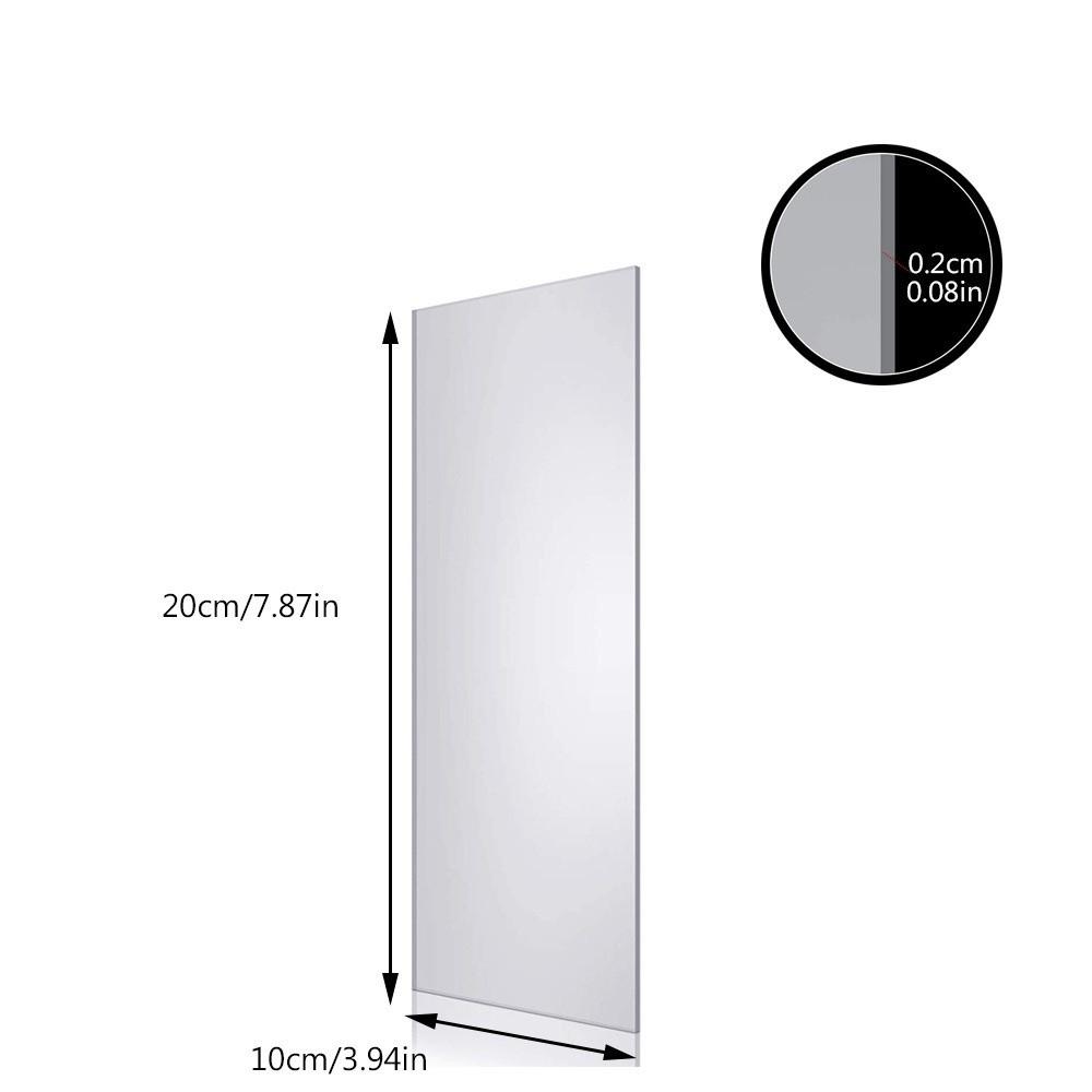 Clear Frosting Scraper Acrylic Cake Decorating Scraper Durable Cake Scraper