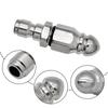 Silver Sewer Jetter Hose Nozzle Water Rat Head Rotating Nozzle High-pressure Nozzle  Home