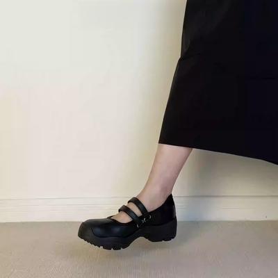 Doppelgürtel Klettverschluss weiche Sohle weiche Oberfläche leichte Sportsohle Freizeitschuhe | runde Spitze dicke Sohle lässig vielseitig leichter Einstieg Einzelschuhe