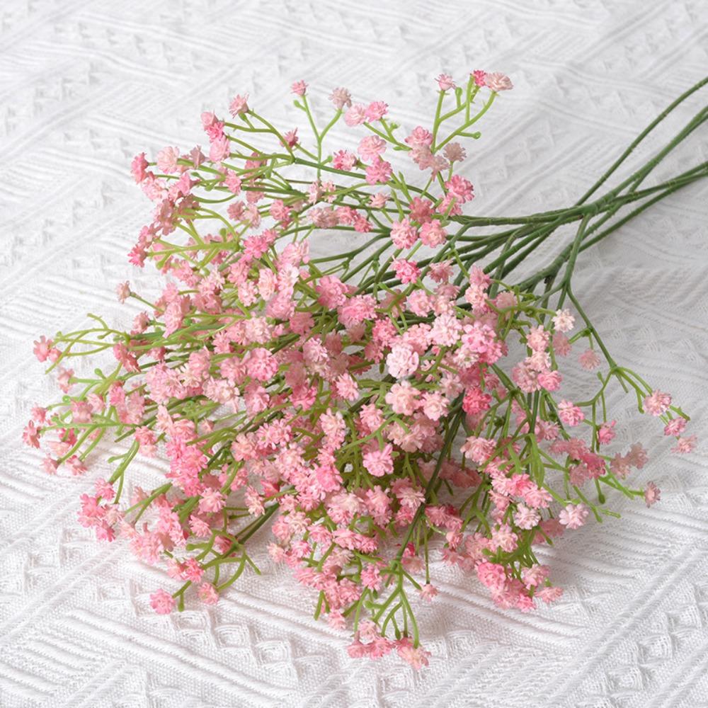 Soft Rubber Gypsophila Flowers 52cm Length Simulated Flower Wedding Party Decoration
