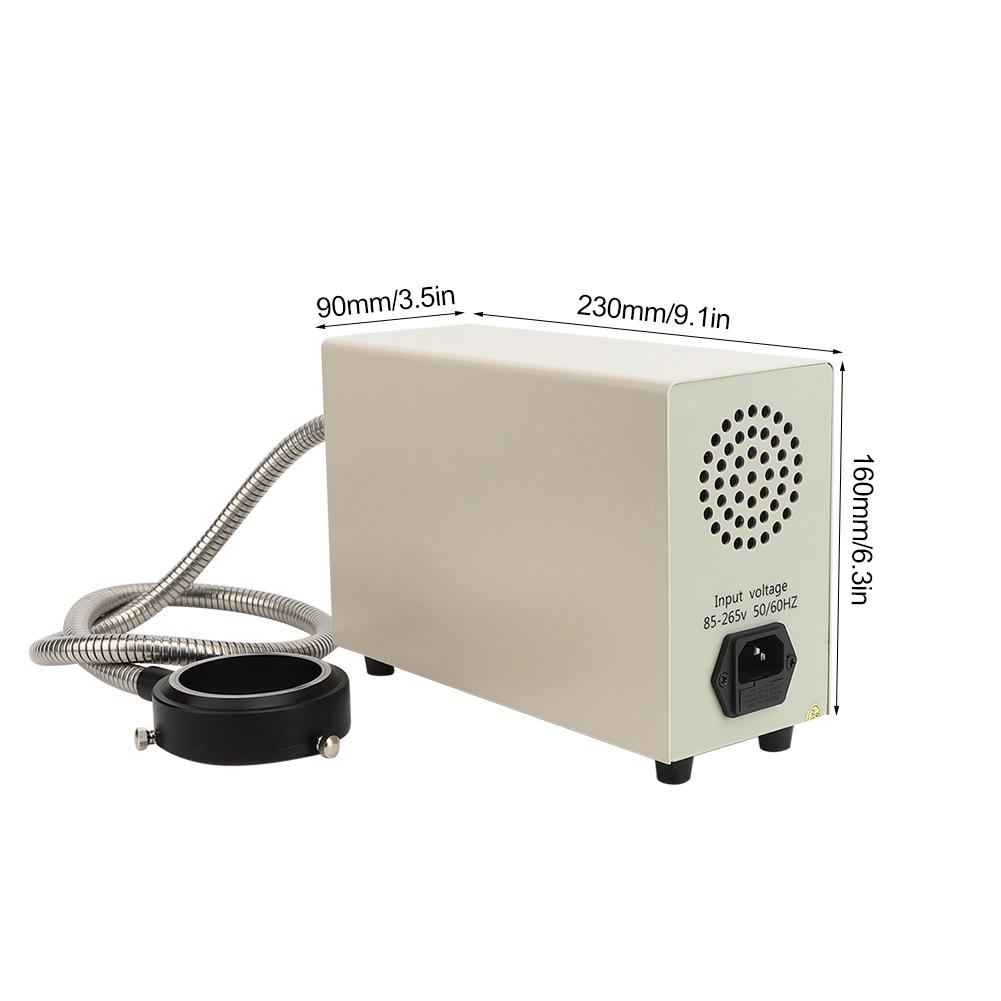 Mikroskop Einstellbares LED-Ringlicht Glasfaser-Kaltlichtquelle 5500K Innendurchmesser 60mm