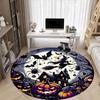 1pc Halloween Spooky Office Round Area Rug, Under Office Chairs Bedroom Living Room Home Decor, Room Deco, Available in Various Sizes