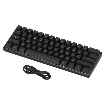 MAGICREFINER Mechanical Keyboard NKey Rollover 61 Keys Mini RGB Gaming Keyboard With 1.6 Meters
