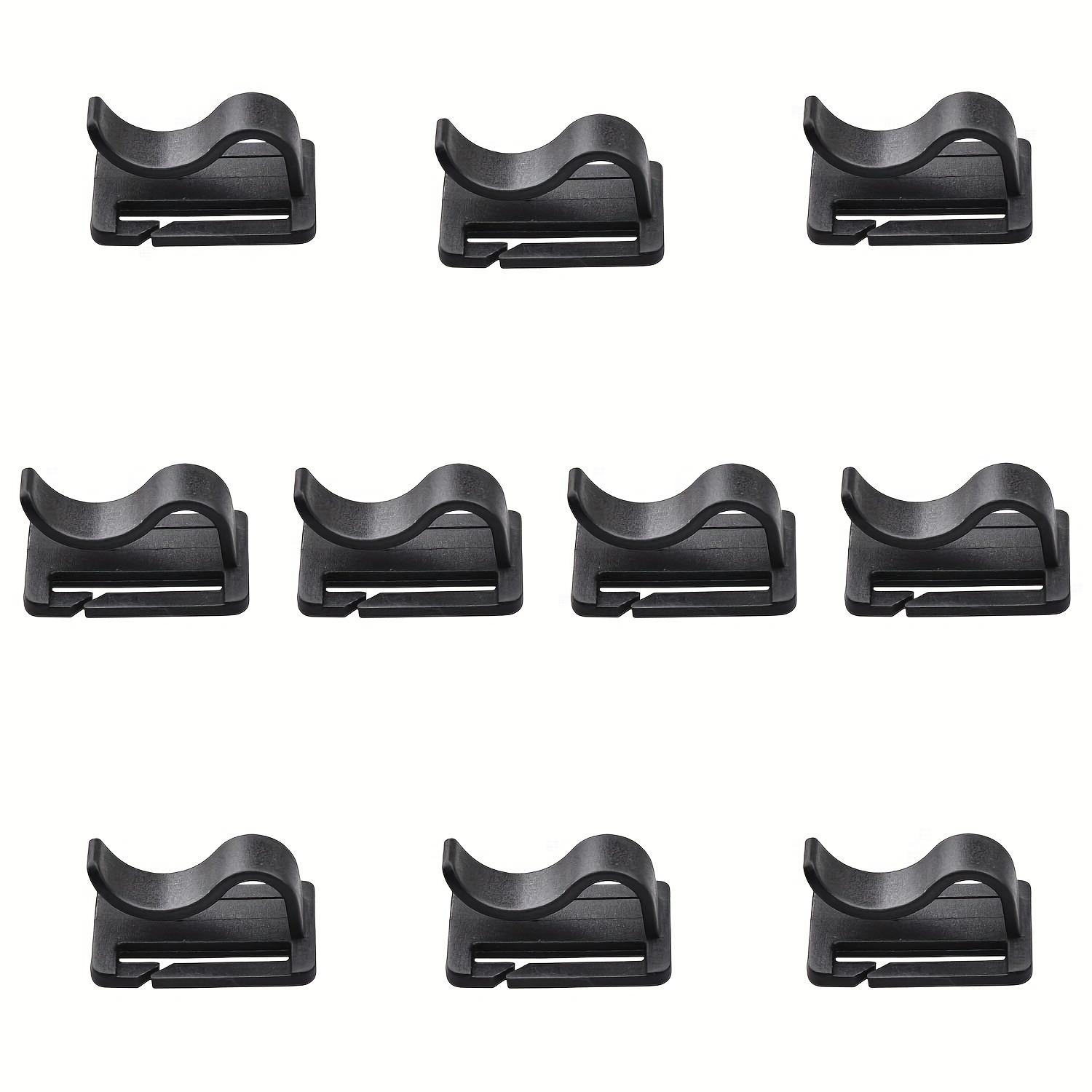 

10 шт., альпинистская сумка для питьевой воды, зажим для крепления водопроводной трубы, походный рюкзак, портативный аксессуар, зажим для крепления палатки чёрный