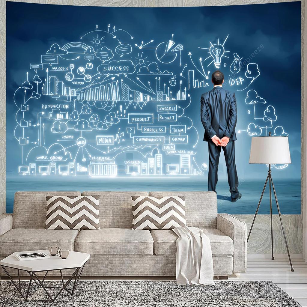 Vibrant Graffiti Portrait Tapestry Colorful Urban ArtModern Street CultureUnique Wall Art for Bedroom  Street Art Lover Gift