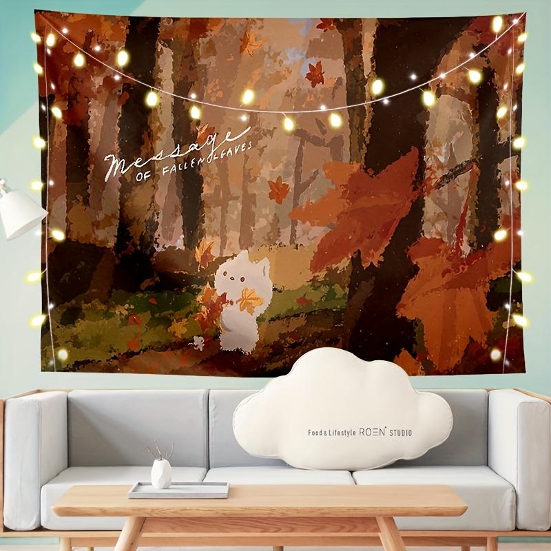 

Зимний пейзаж гобелен настенный для декора стен домашний декор настенное искусство 95*73cm